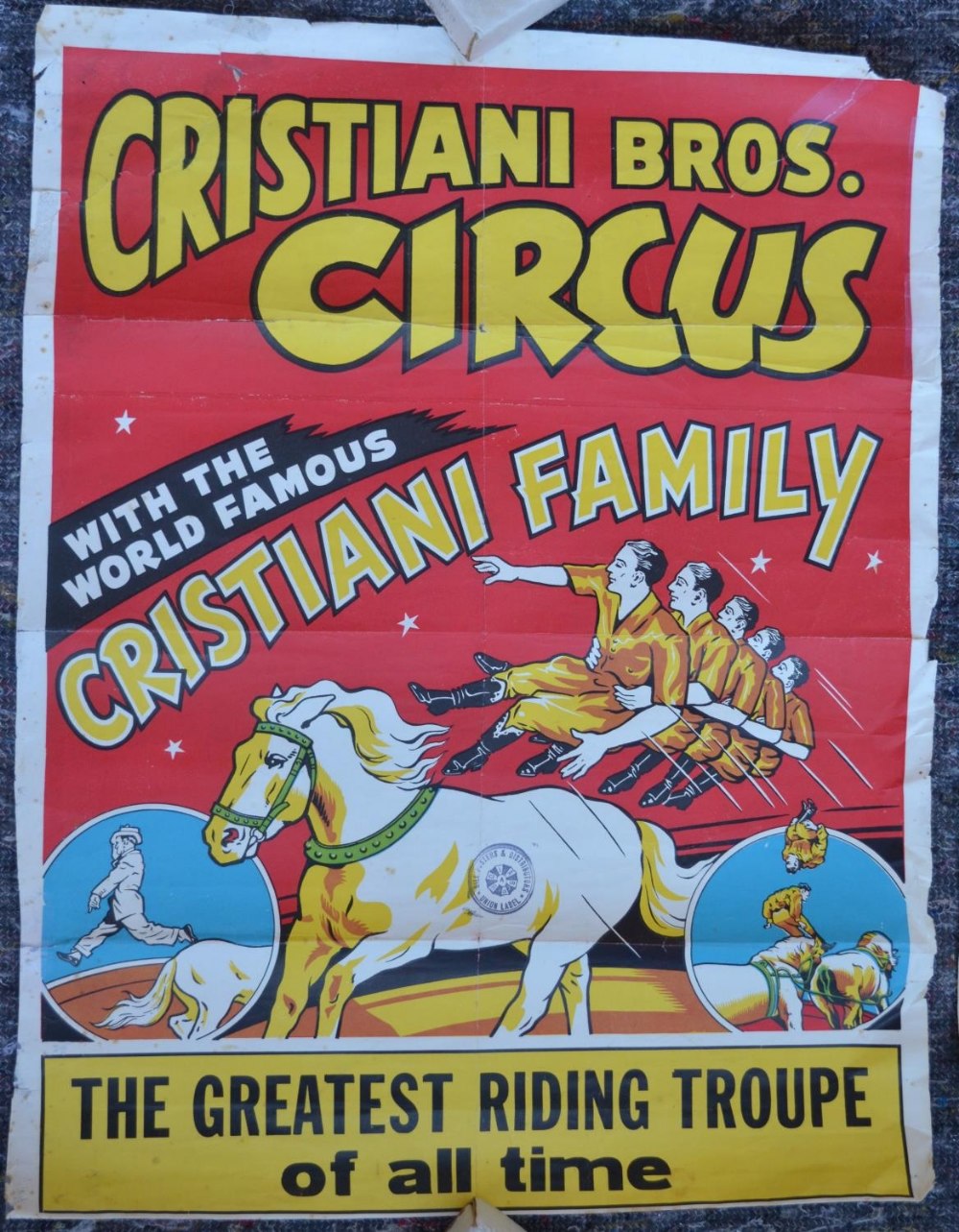 Five vintage event advertising posters for Billy Smart's Circus (75.5x50.5cm), Christiani Bros ( - Image 3 of 7