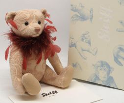 Steiff: 'Teddy Bear Grace', cream jacquard, limited edition of 1500, H32cm, with box and certificate