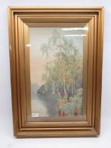 Collection of five early 20th century landscape watercolours incl. Scottish scenes, three signed W