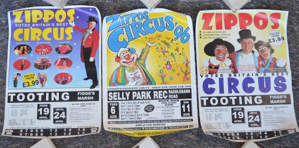 Ten circus event advertising posters to include Chipperfield's Circus Chesterfield 1992 (59x42cm), - Bild 2 aus 4