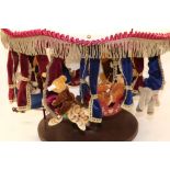 Steiff: 'Millennium Carousel', revolving musical carousel with miniature teddy bears, H55cm