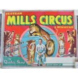 C1950s W.E.Berry advertising poster for Bertram Mills Circus And Menagerie, featuring 'Alexander and