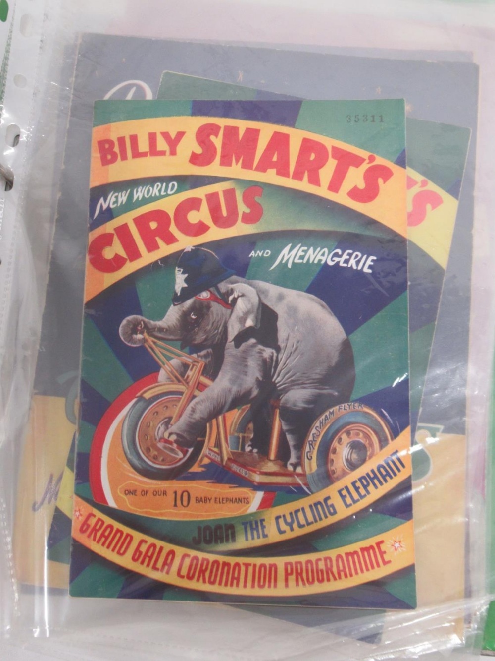 Billy Smarts Circus - collection of Billy Smart's Circus programmes in 2 folders (approx. 49) - Image 9 of 16