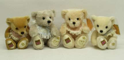 Merrythought: collection of 'Royal Baby Celebration' commemorative teddy bears, comprising 'Princess