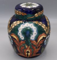 Moorcroft Pottery: 'King Lear' pattern ginger jar, from the Shakespeare series produced for B&W