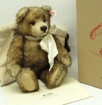 Steiff: 'The English Teddy Bear', brown tipped mohair, limited edition of 4000, H30cm, with dust