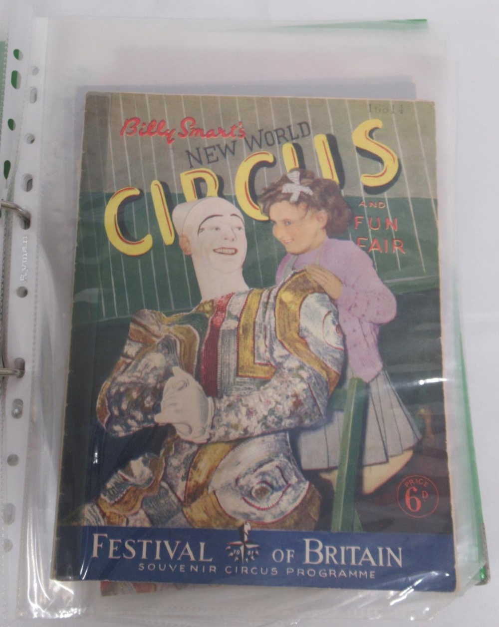 Billy Smarts Circus - collection of Billy Smart's Circus programmes in 2 folders (approx. 49) - Image 7 of 16