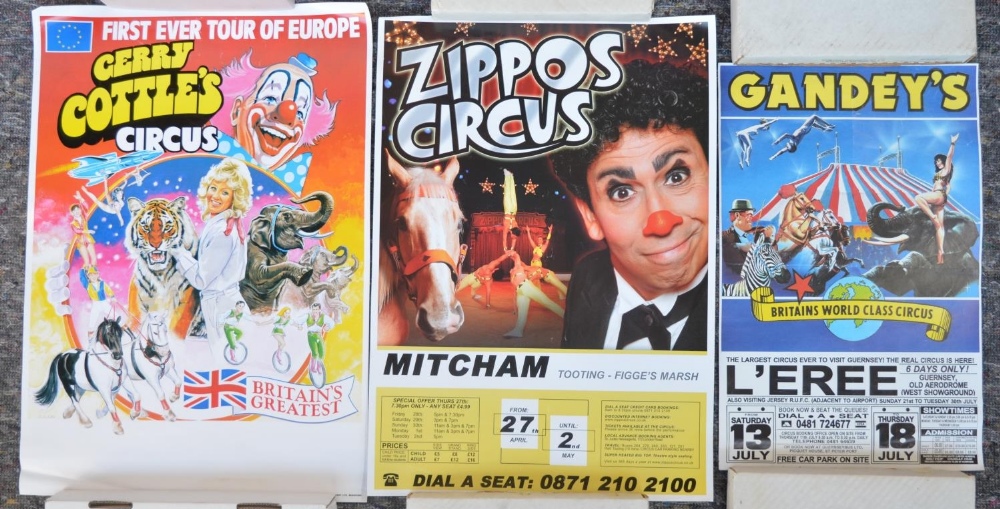 Collection of circus event advertising posters circa 1970's to 1990's to include Zippos Circus 2x - Image 3 of 7