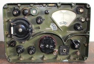 Circa 1950s British R209 Mk. 2 radio receiver. Buttons and dials in good working order, with