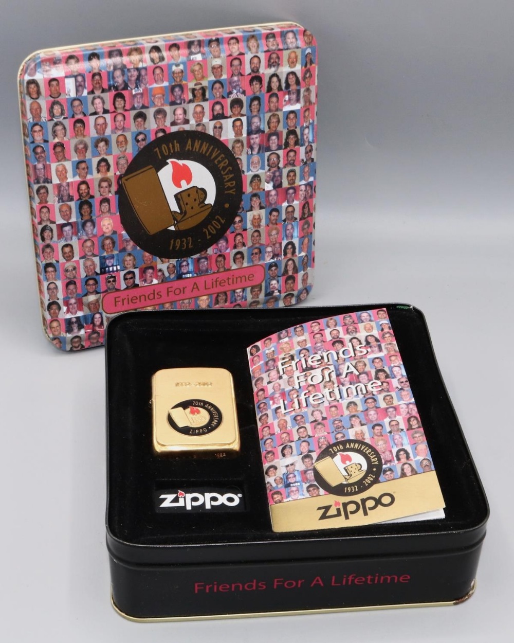 Zippo lighter: 70th Anniversary 1932-2002 edition, with box