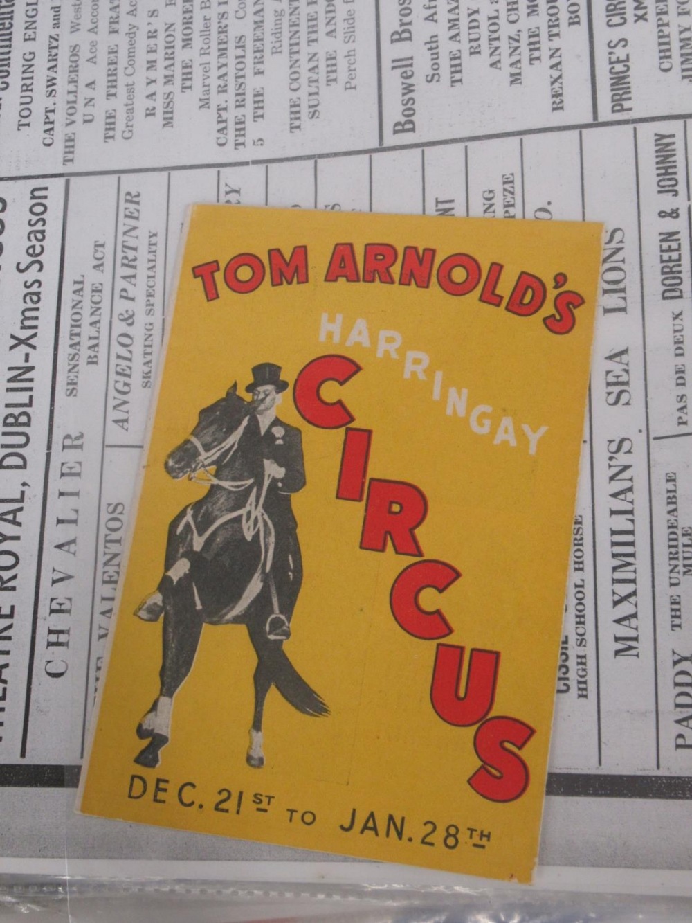 A large mixed collection of British and visiting International circus programmes and ephemera, - Image 5 of 34