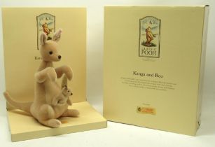 Steiff: 'Kanga and Roo' from the Winnie the Pooh 'Classic Pooh' series, H28cm, with box