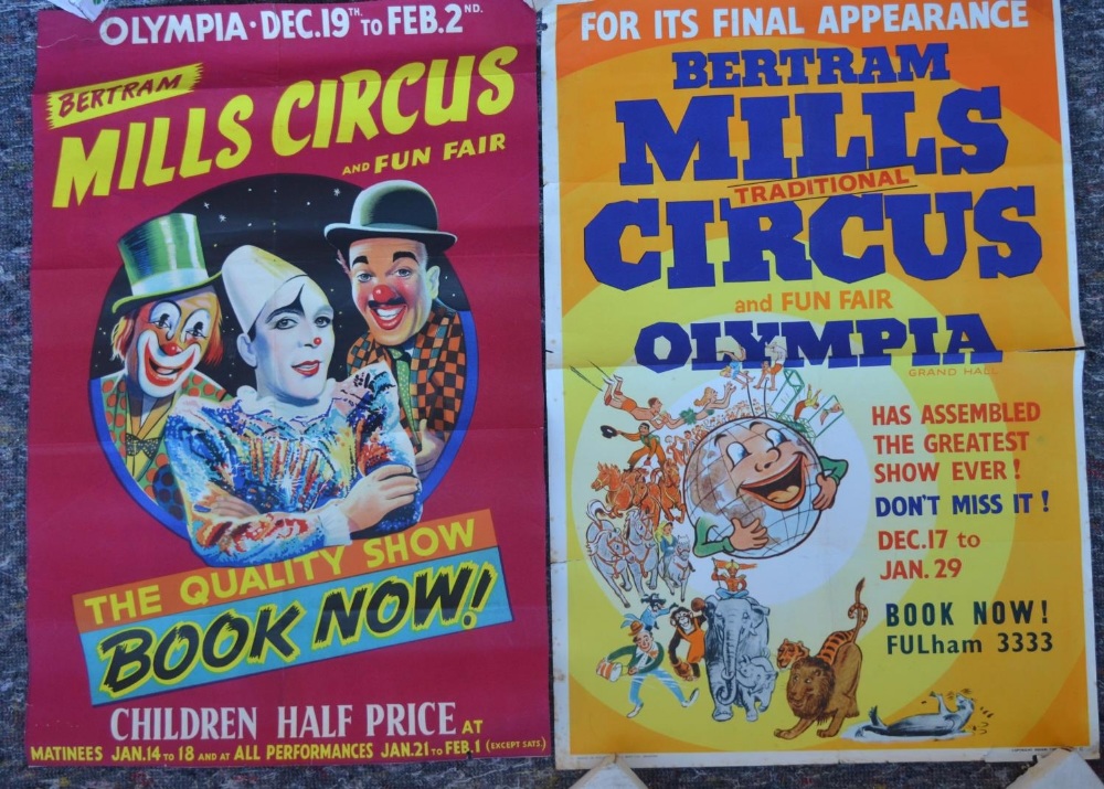 Five vintage event advertising posters for Billy Smart's Circus (75.5x50.5cm), Christiani Bros ( - Image 4 of 7