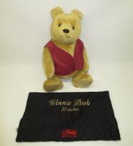 Steiff: 'Winnie The Pooh' in red waistcoat, limited edition of 3500, H52cm, with dust bag