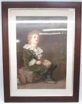 After John Everett Millais (1829-1896); large late 19th/early 20th century print 'Bubbles', 71x48cm,