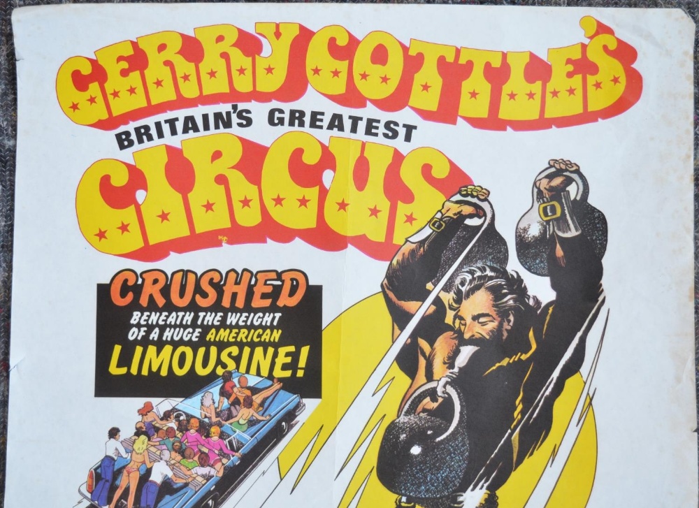 Two vintage 1970's circus advertising posters to include W.E.Berry Gerry Cottle's Britain's - Bild 4 aus 5