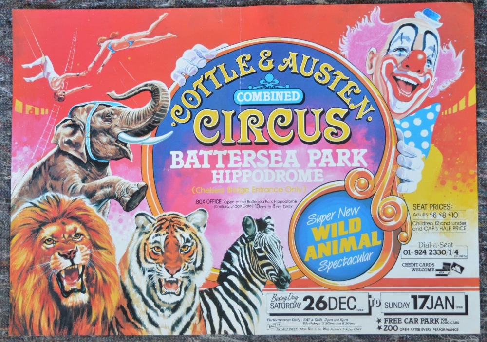 Collection of circus event advertising posters circa 1970's to 1990's to include Zippos Circus 2x - Image 2 of 7