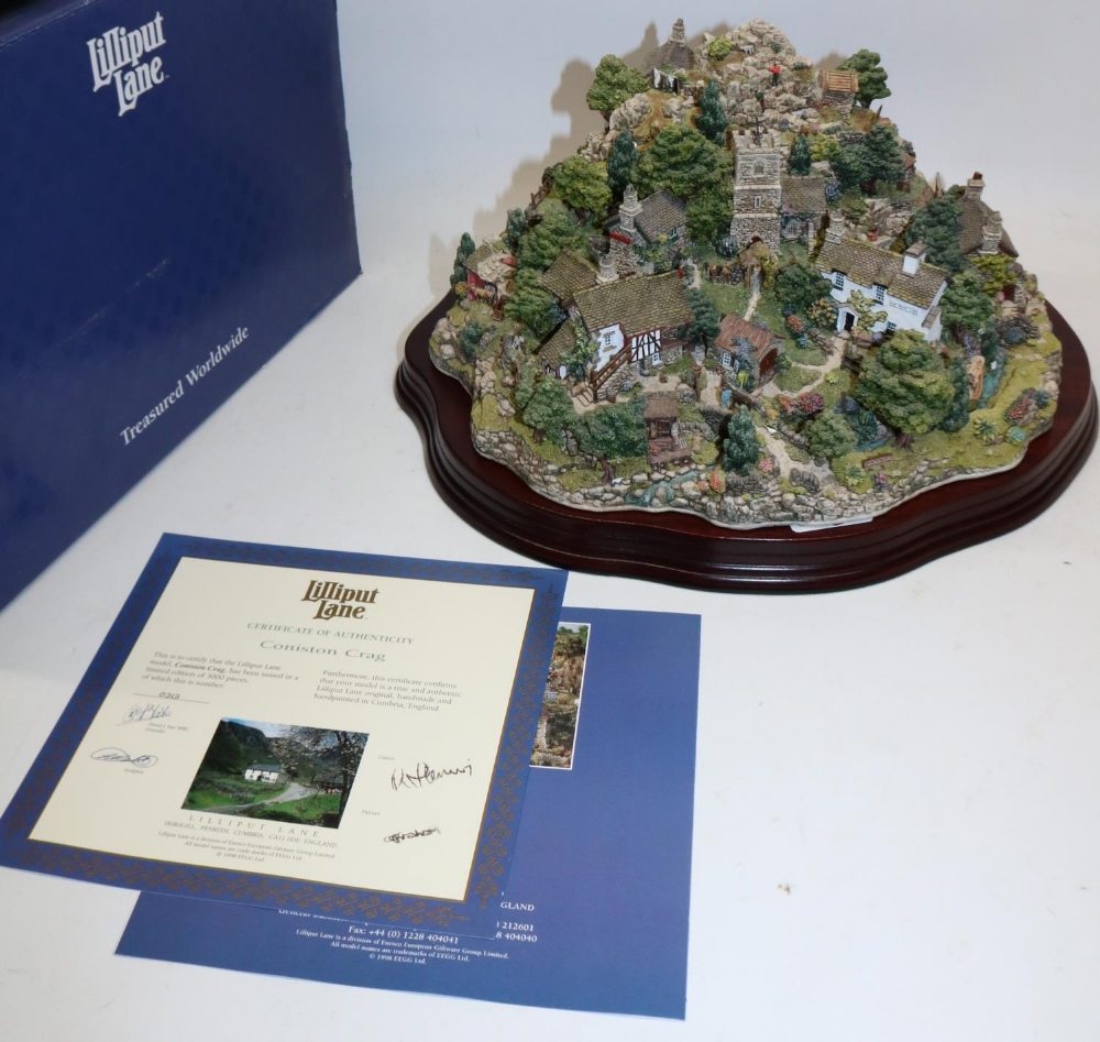 Lilliput Lane: 'Coniston Crag', limited edition of 3000, with box and certificate