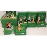 Collection of Beswick cat musician figures, with boxes, max. H11cm (10)
