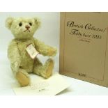 Steiff: 'British Collectors' Teddy Bear 2003', limited edition of 4000, yellow mohair, H36cm, with