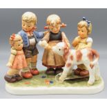 Hummel Goebel, Moments in Time Collection figural group, 'Farm days', limited edition 1555/5000,