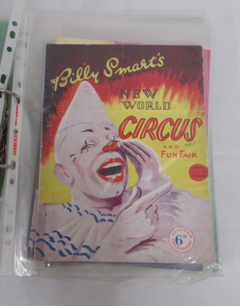 Billy Smarts Circus - collection of Billy Smart's Circus programmes in 2 folders (approx. 49) - Image 5 of 16