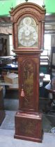 Geo. III and later long case clock, Wm. Webster Exchange Alley London, signed 161/2in arched brass