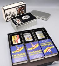 Zippo lighters, The Beatles: three 'Yellow Submarine' editions, and a 'Let it Be, Special Edition'