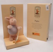 Steiff: 'Piglet' from the Winnie the Pooh 'Classic Pooh series, limited edition of 5000, H16cm, with