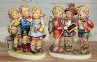 Hummel Goebel, 'School Boys' and 'Follow the Leader', H19cm (2)