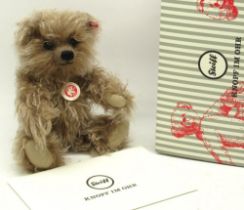 Steiff: 'Grizzly Ted Cub' teddy bear, caramel tipped mohair, limited edition of 1000, H28cm, with