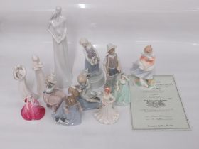 Collection of mixed figurines to inc. Royal Worcester Old Country Ways 'A Farmers Wife' no.5217 with
