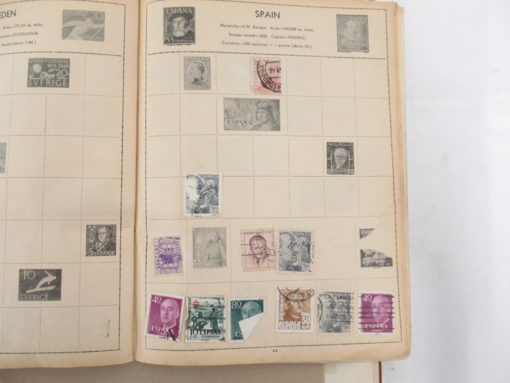 Assorted collection of British and International stamps predominantly c20th in folders/albums and - Image 10 of 13