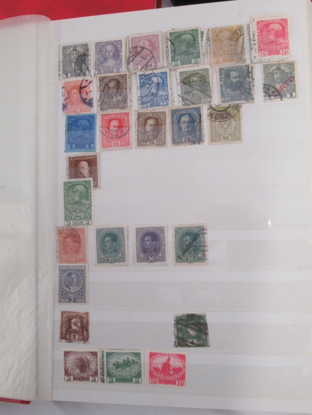 Stamp album cont. Indian stamps from the 1850s to late 1950s, stamp album cont. Austrian stamps, - Image 8 of 19