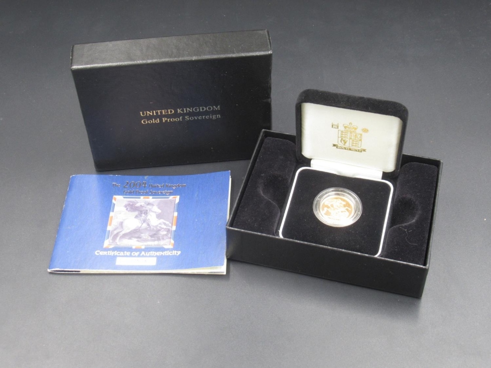 Royal Mint - The 2004 United Kingdom Gold Proof Sovereign, Limited Edition No. 07508/15000, in