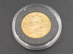 Cased George V 1928 Full Sovereign