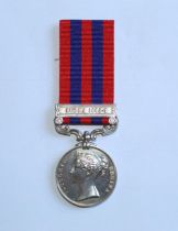 Indian General Service Medal. To 994 Pte W. Nicholson. 1st Battalion Yorkshire Light Infantry.