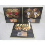 3 Framed Limited Edition Collectors Series x2 Gold Sales Award montages for Jimi Hendrix Electric