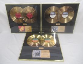 3 Framed Limited Edition Collectors Series x2 Gold Sales Award montages for Jimi Hendrix Electric