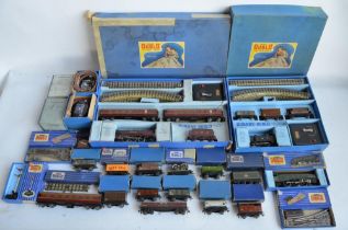 Collection of vintage Hornby Dublo (3 rail electric) railway models and accessories to include boxed