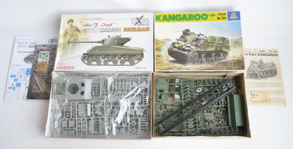 Seven unstarted 1/35 scale WWII and Korean War US armour plastic model kits from Tamiya, Dragon, - Image 4 of 5