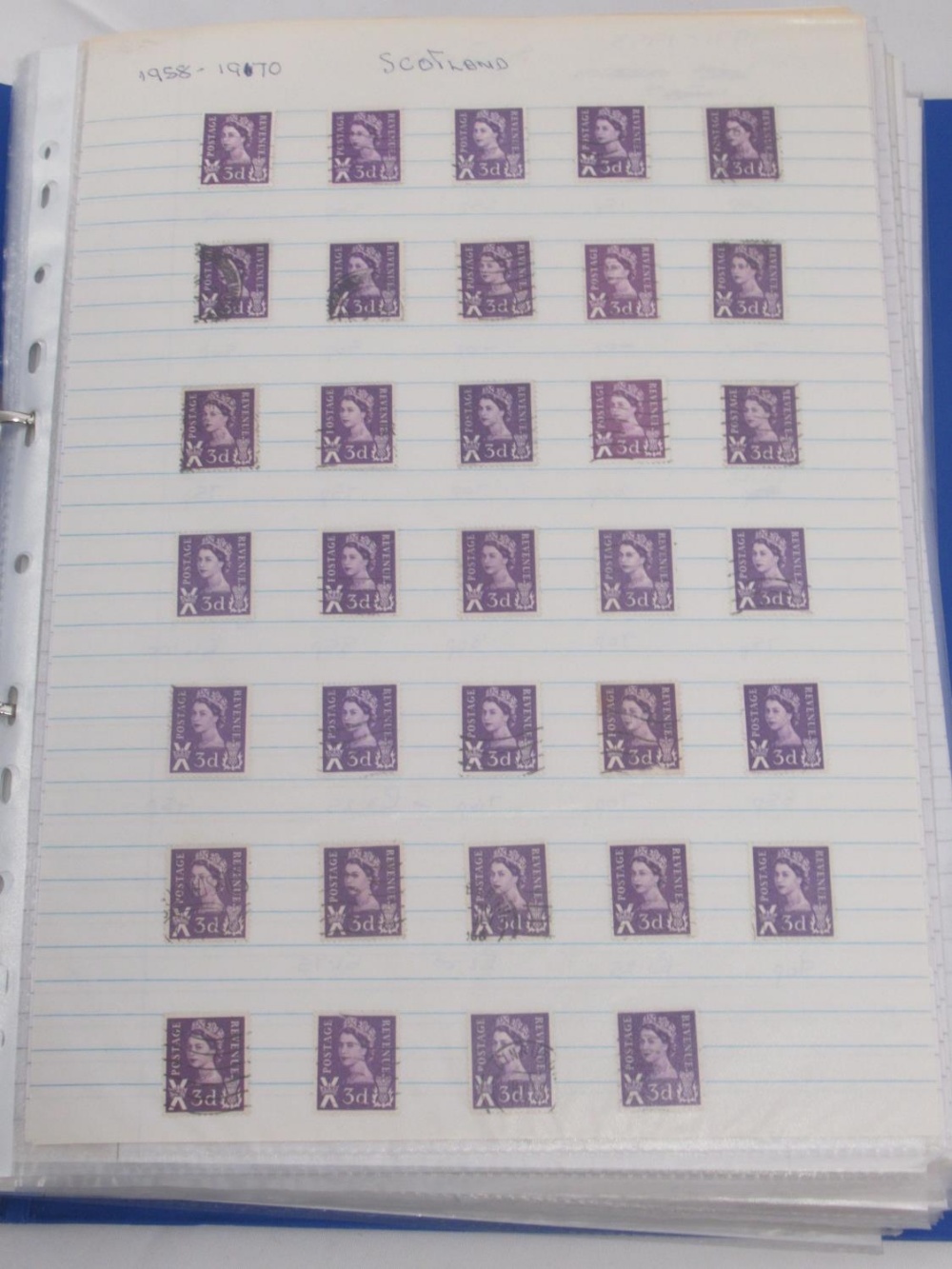 Large collection of GB stamps to inc. folder cont. Scottish, Welsh and Northern Irish stamps from - Image 10 of 26