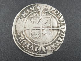 Elizabeth I coin, silver hammered sixpence 1567