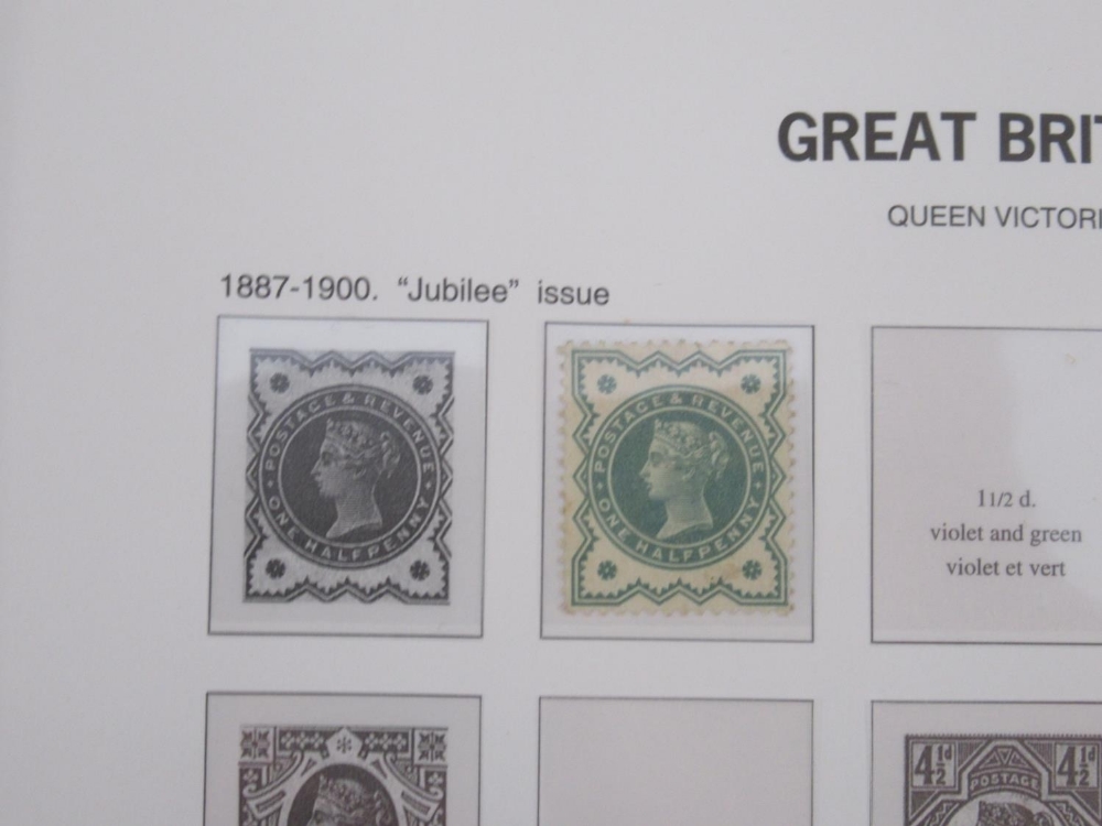 A collection of 6 folders containing assorted GB stamps from the c19th & c20th covering Queen - Image 9 of 21