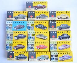 Sixteen boxed Lledo 1/43 scale diecast Vanguard series model cars to include Austin A60 Cambridge,