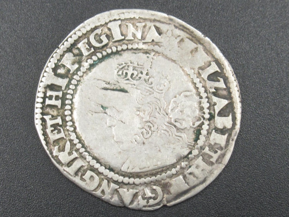 Elizabeth I coin, silver hammered sixpence 1567 - Image 2 of 2