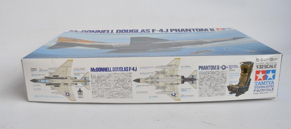 Complete and unstarted Tamiya 1/32 scale McDonnell Douglas F-4J Phantom II plastic model kit ( - Image 2 of 4