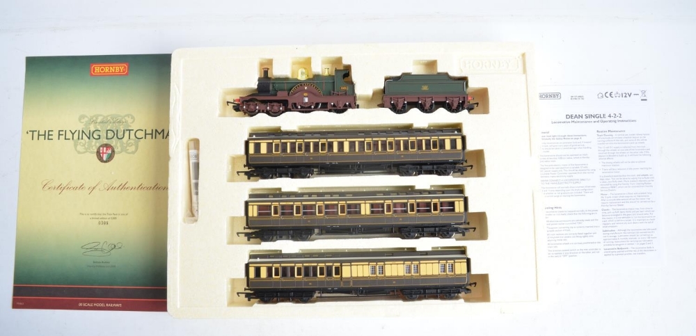 Hornby limited edition OO gauge R2706 Flying Dutchman train pack with Dean Single 4-2-2 electric - Image 2 of 4