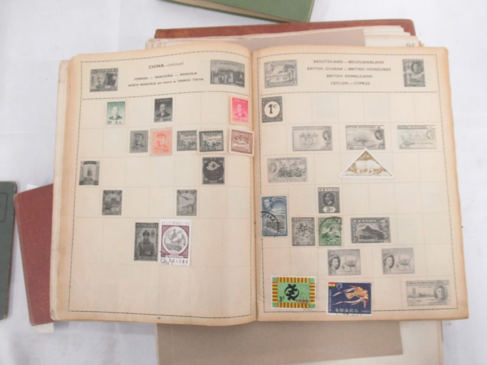 Assorted collection of British and International stamps predominantly c20th in folders/albums and - Image 8 of 13