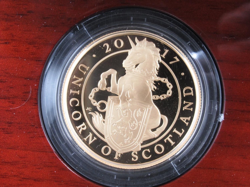 The Royal Mint - The Queen's Beasts: The Unicorn of Scotland 2017 UK One Ounce gold proof £100 Coin, - Image 2 of 4